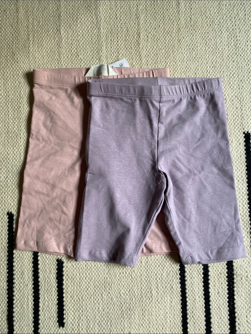 H&M Kids' Cotton Bike Shorts - Pink and Lavender